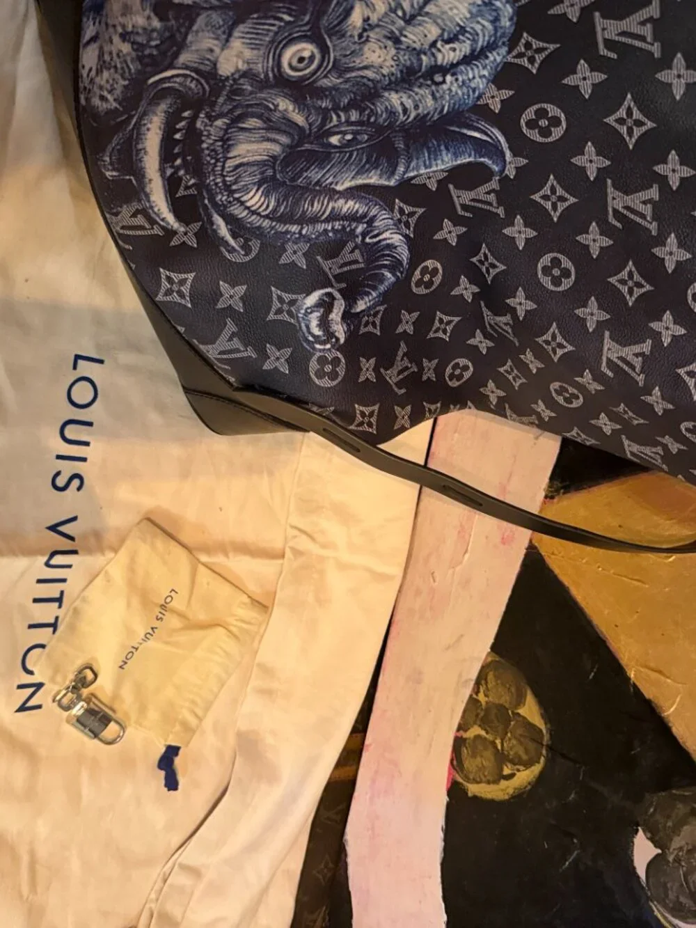 💎 PRISTINE FULL SET 💎 Louis Vuitton x Chapman Brothers Elephant Steamer Backpa